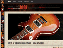 Tablet Screenshot of jurca-guitars.com